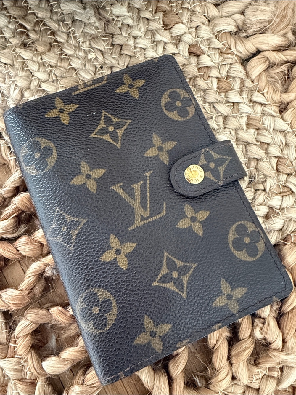 Louis Vuitton Monogram Canvas Card & Key Holder in Brown and Gold